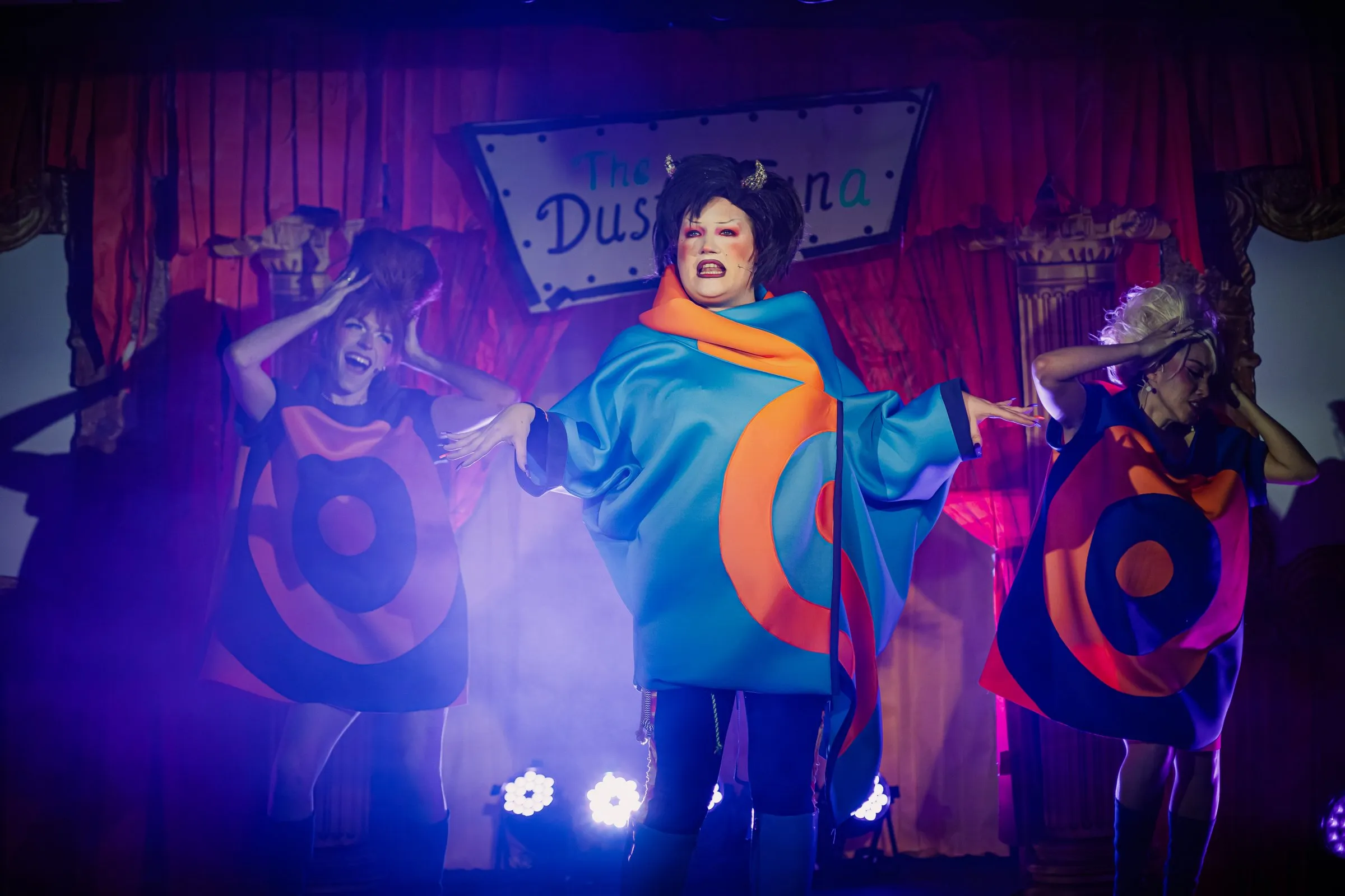 Ms Sharon Le Grand and dancers at the Dusty Tuna