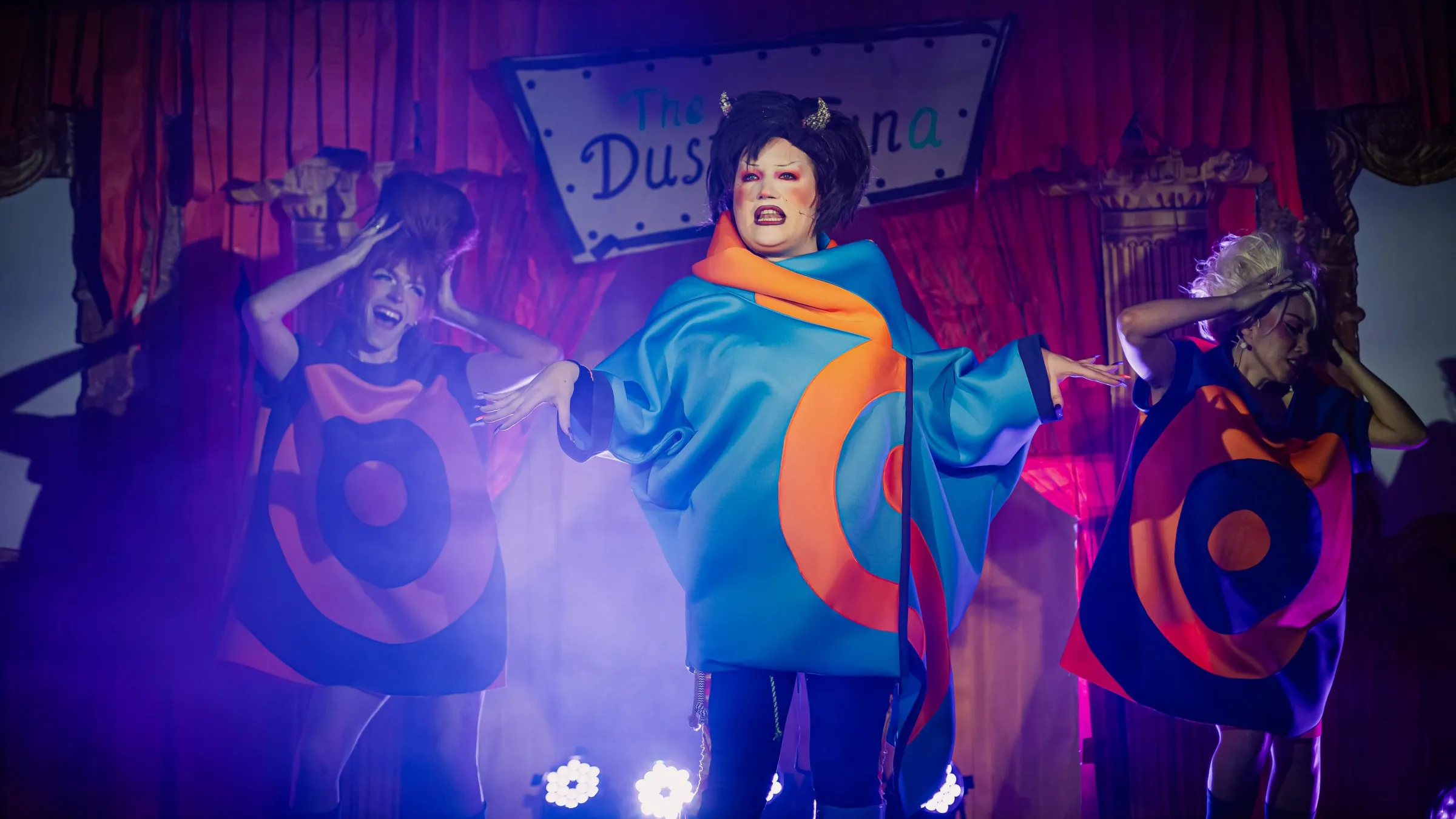 Ms Sharon Le Grand and dancers at the Dusty Tuna